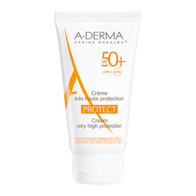 A-Derma protect крем солнцезащитный для загара лица SPF50+ 40мл