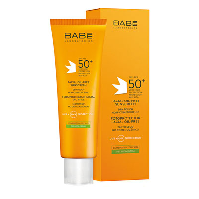 Babe крем солнцезащитный для загара всех типов кожи лица 50+50мл