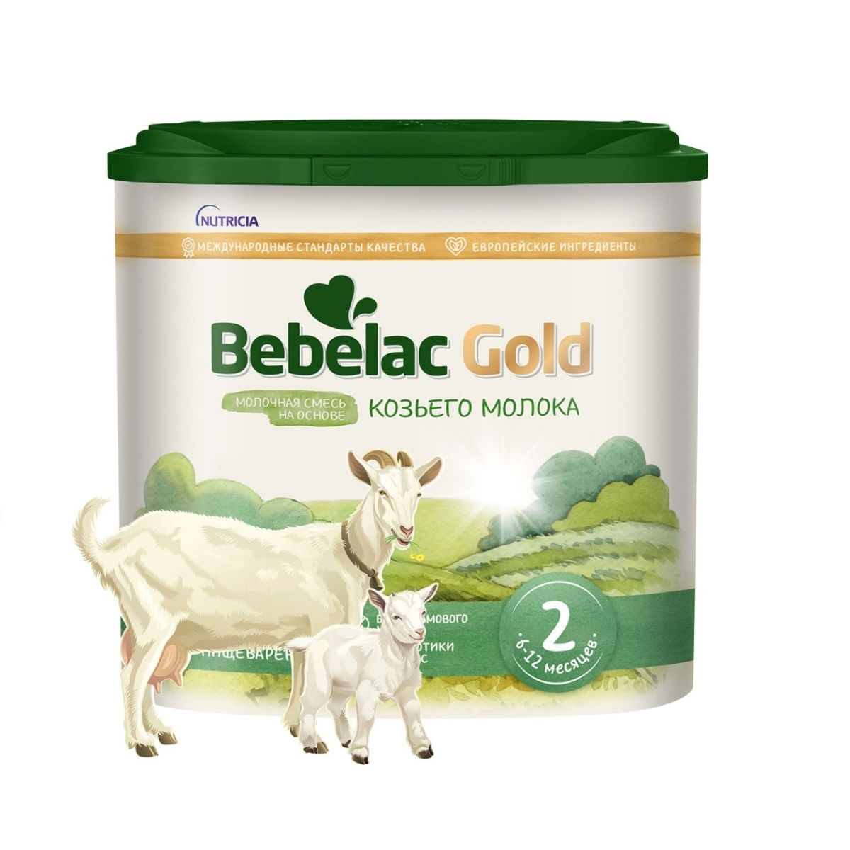 Bebelac gold 2 смесь на основе козьего молока детская от 6-12мес 400г