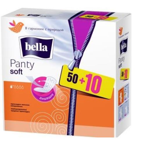 Bella panty soft прокладки ежедневные №50+10