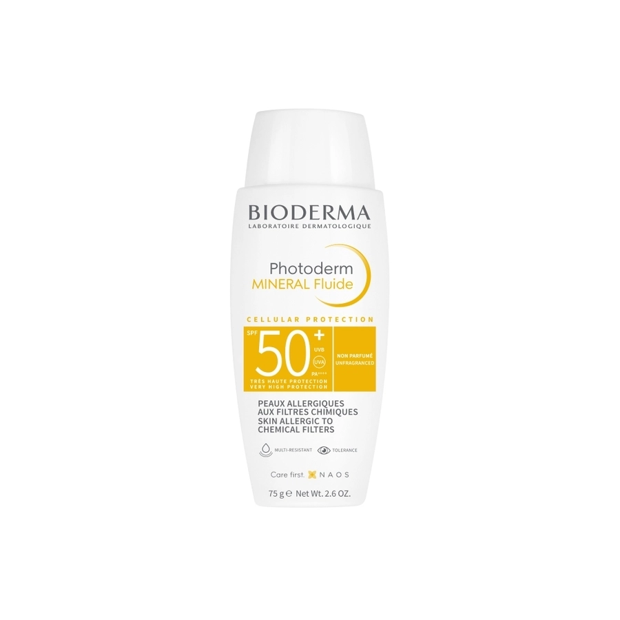 Bioderma photoderm mineral fluid для аллергичной кожи  SPF50+ 75мл