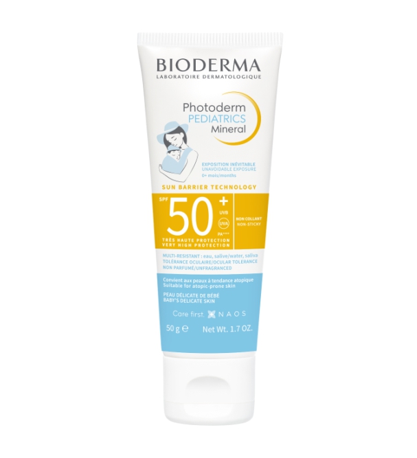 Bioderma photoderm pediatric mineral солнцезащитный SPF50+ крем для детей 50мл