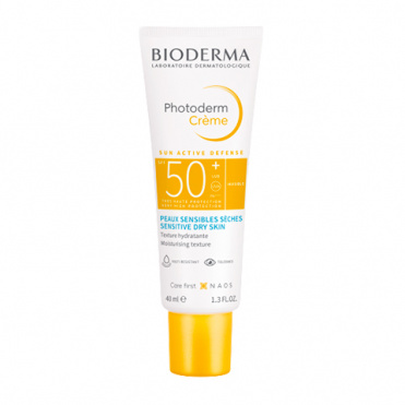 Bioderma photoderm солнцезащитный крем М со светлым оттенком SPF50+ 40мл