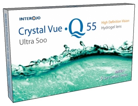 Crystal Vue Q55 линзы контактные 1мес -5 №6