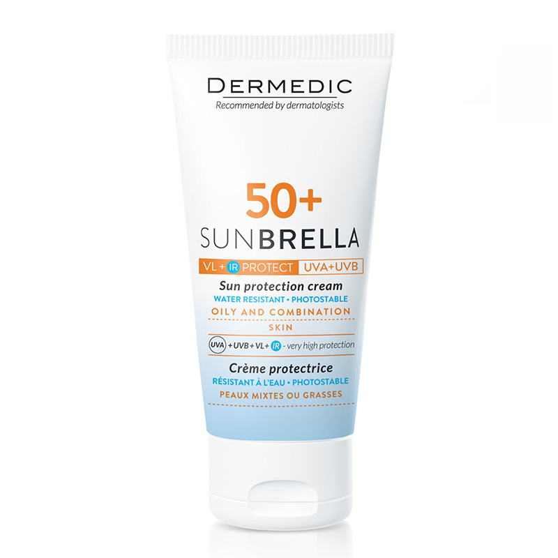 Dermedic sunbrella солнцезащитный крем для жирной и смешанной кожи SPF50 50мл