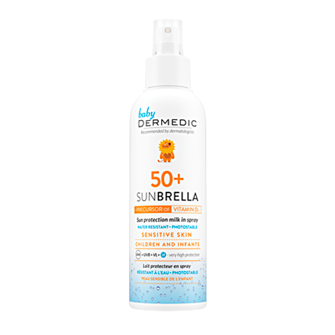 Dermedic sunbrella солнцезащитное молочко-спрей SPF 50 150мл