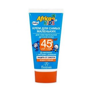 Floresan africa kids крем солнцезащитный для самых маленьких после загара SPF45 50мл