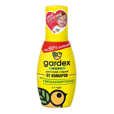 Gardex baby спрей детский от комаров с 3мес 75мл