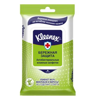 Kleenex салфетки влажные антибактер №10
