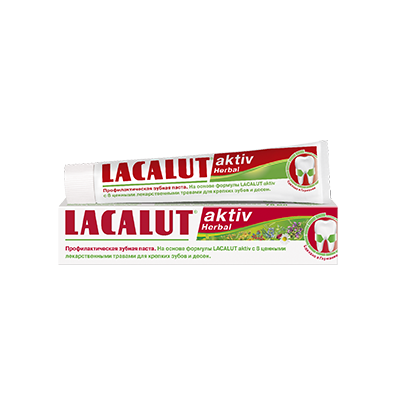 Lacalut activ herbal зуб паста 75мл