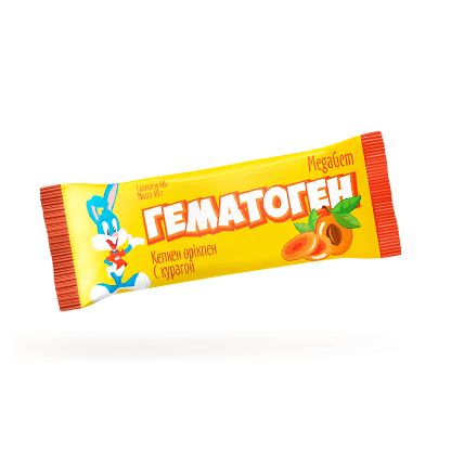 Mega Gem гематоген с курагой 40г н/д Mega Gem гематоген с курагой 40г н/д