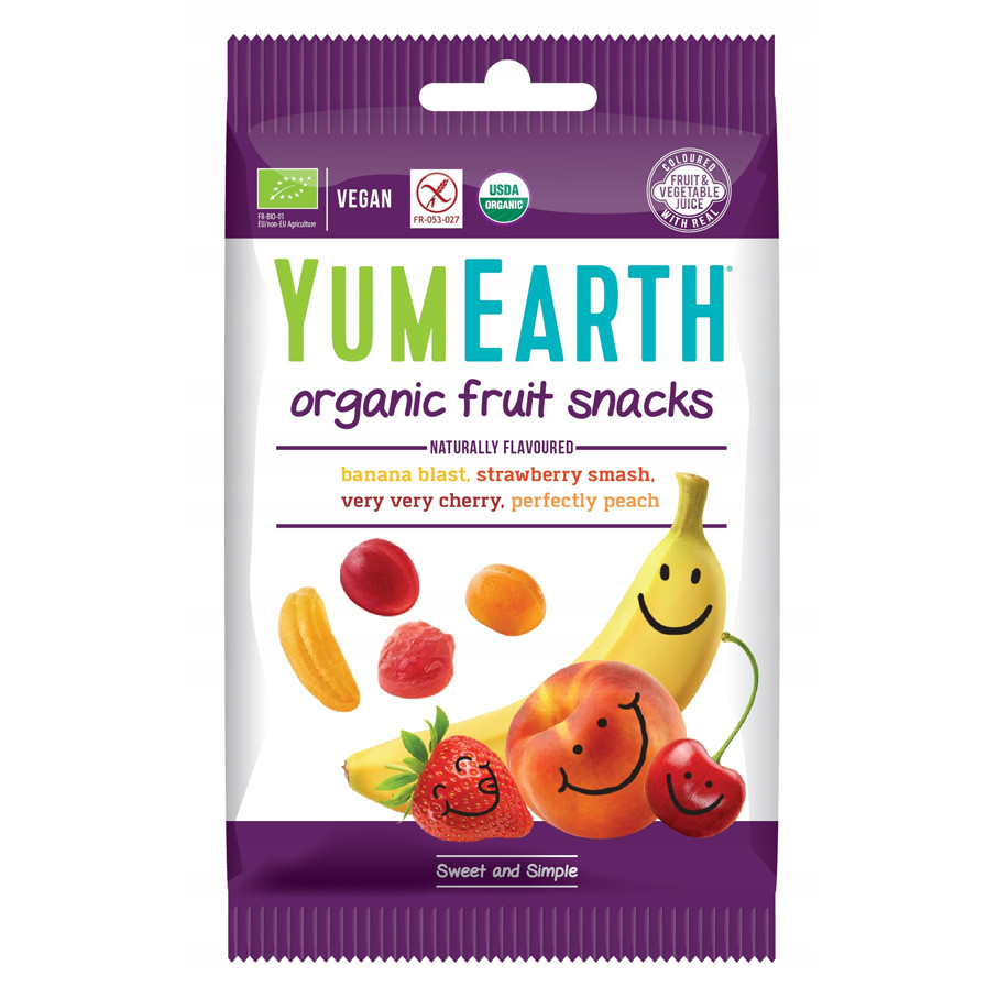 YumEarth закуски органичес фруктовые 50г