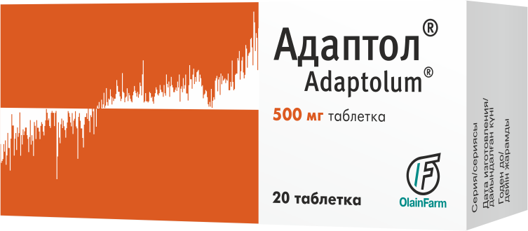 Адаптол таб 500мг №20 Адаптол таб 500мг №20