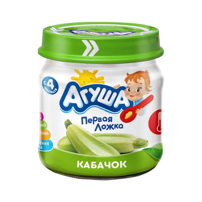 Агуша пюре кабачок 80г