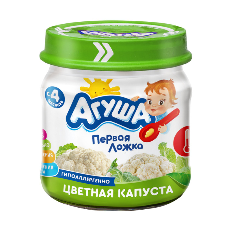 Агуша пюре капуста цветная 80г Агуша пюре капуста цветная 80г