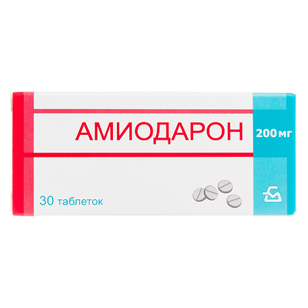 Амиодарон таб 200мг №30 Амиодарон таб 200мг №30