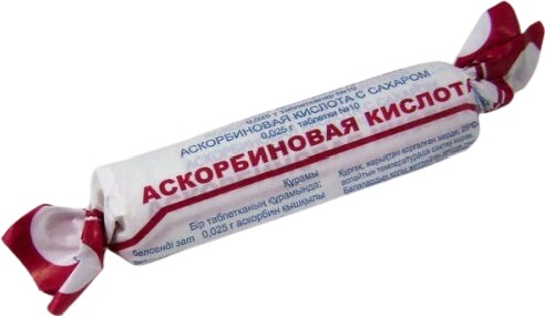 Аскорбиновая к-та с сах/йод таб 0,25г №10