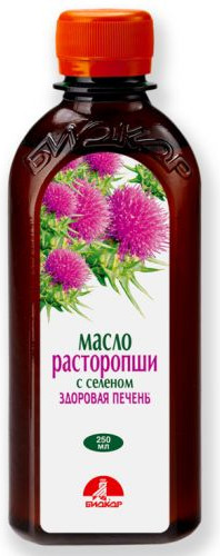 Биокор расторопши масло с селеном 250мл Биокор расторопши масло с селеном 250мл