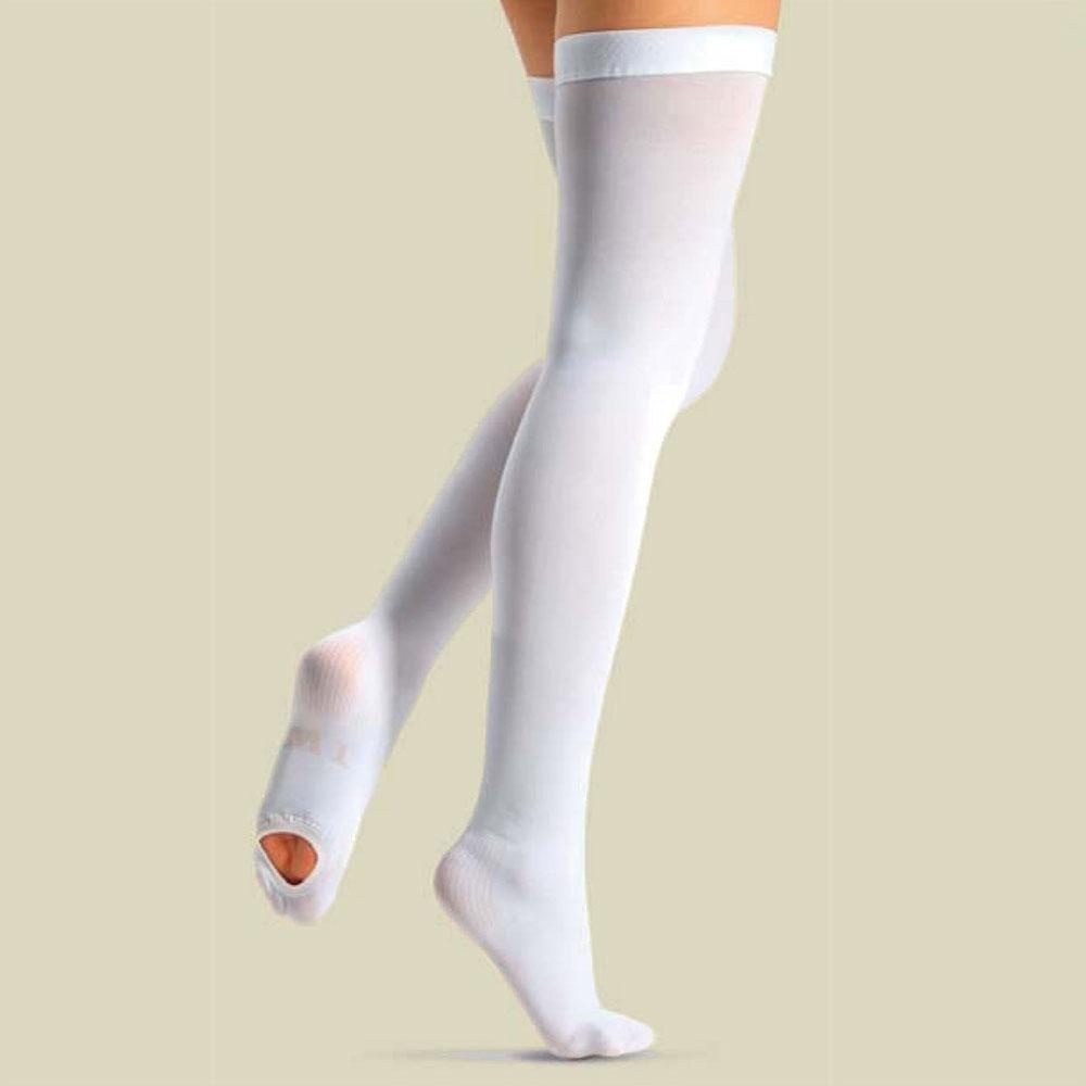 Lauma чулки мед компр противоэмболические белый цвет 1кл р XL AG302
