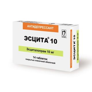 Эсцита таб 10мг №14 Эсцита таб 10мг №14