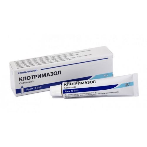 Клотримазол крем 1% 15г Клотримазол крем 1% 15г
