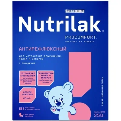 Nutrilak смесь детская антирефлюксная 350г