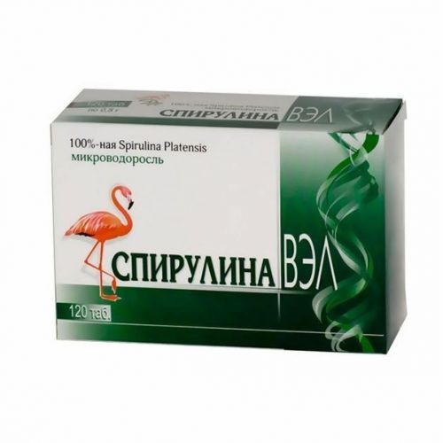 Спирулина-ВЭЛ таб. 500мг №120 Спирулина-ВЭЛ таб. 500мг №120
