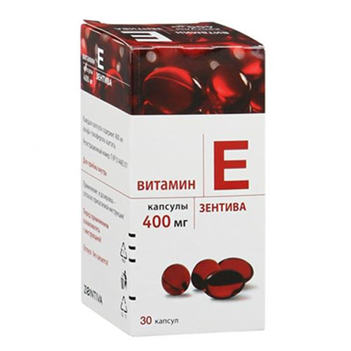 Витамин Е капс 400мг №30 Зентива Витамин Е капс 400мг №30 Зентива